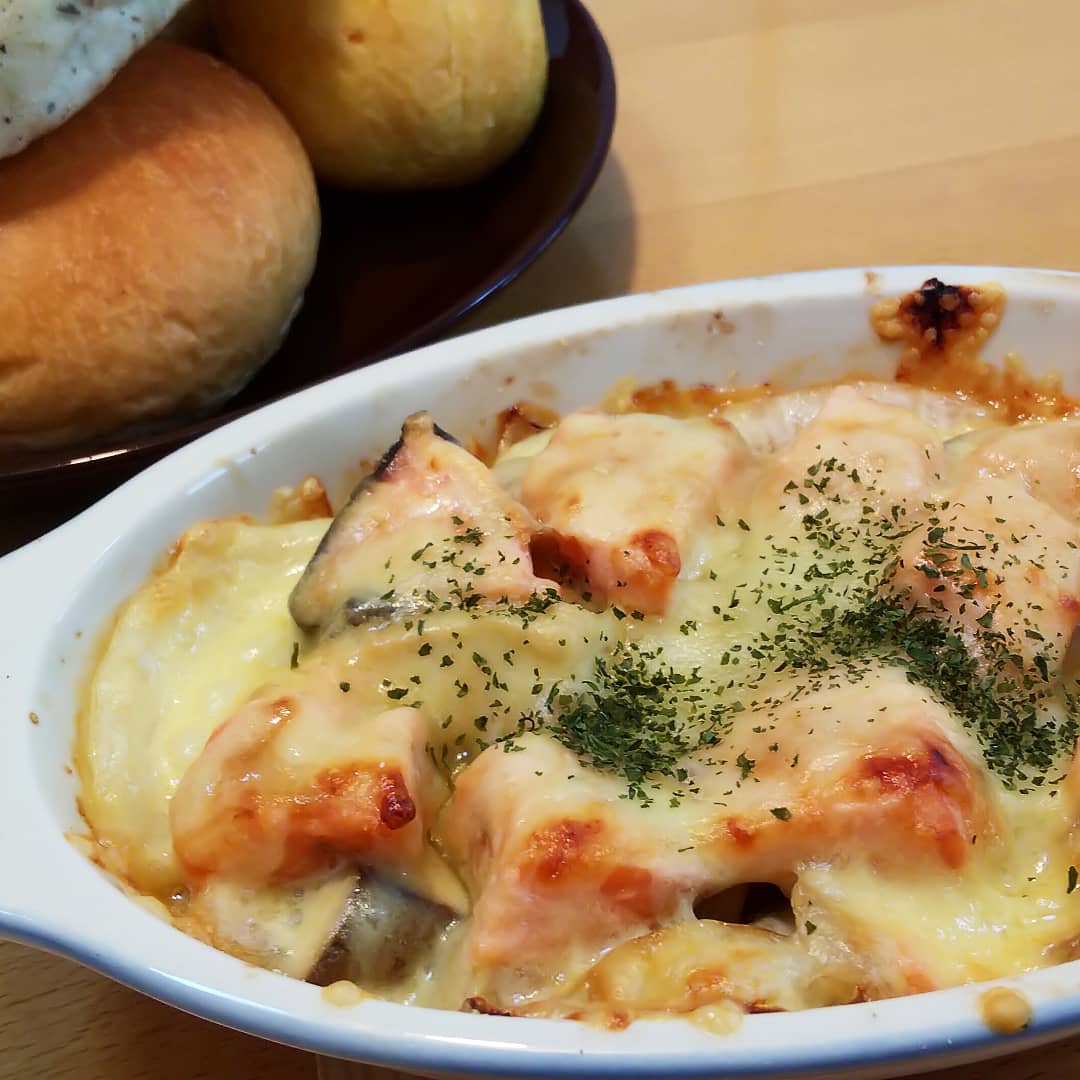 鮭の味噌チーズ焼き
