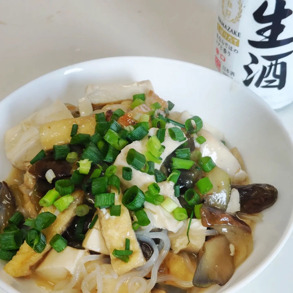 ナスと豆腐のとろとろしらたき