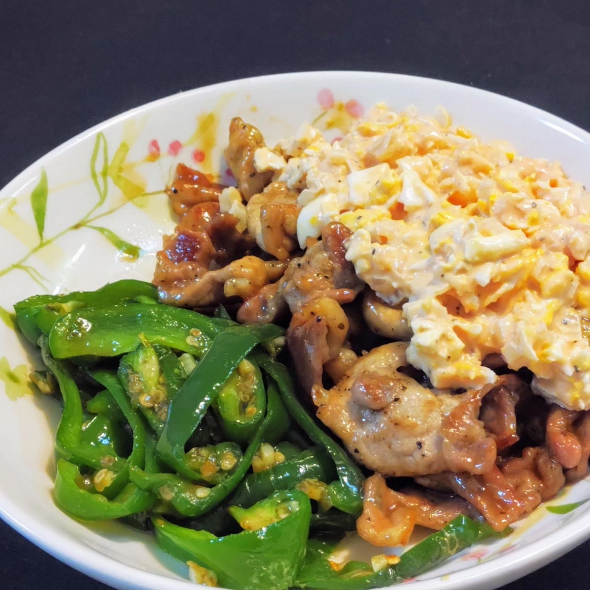 豚コマのタルタル照り焼き