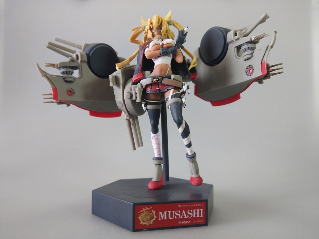 1 Plamax 武蔵 艦これ 制作完成 Kancolle Musashi Painting And Build Digital Conception