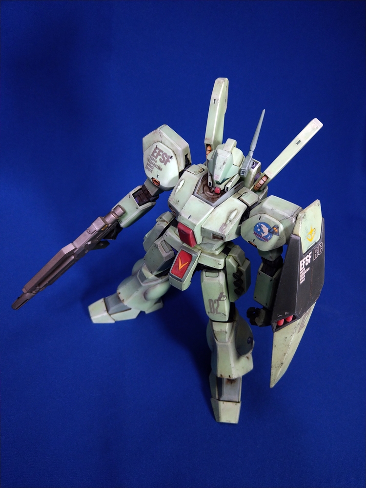 は自分にプチご褒美を MG 1/100 RGM-89ジェガン制作完成 Jegan painting and build ロボット