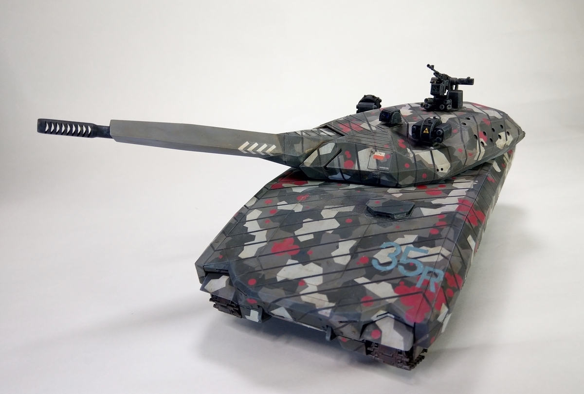 Tacom 1/35 PL-01 制作完成 tank modeling and paint - digital