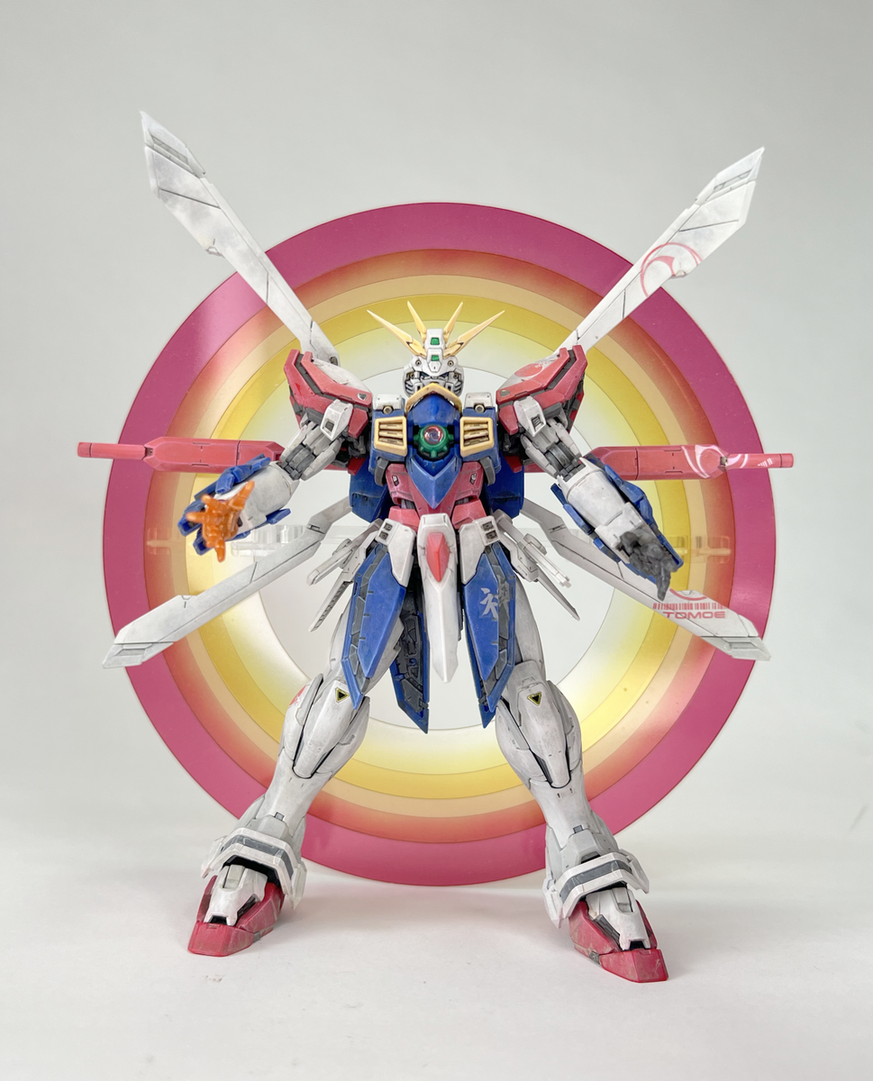 RG Gガンダム製作完成 god gundam paint and build - digital