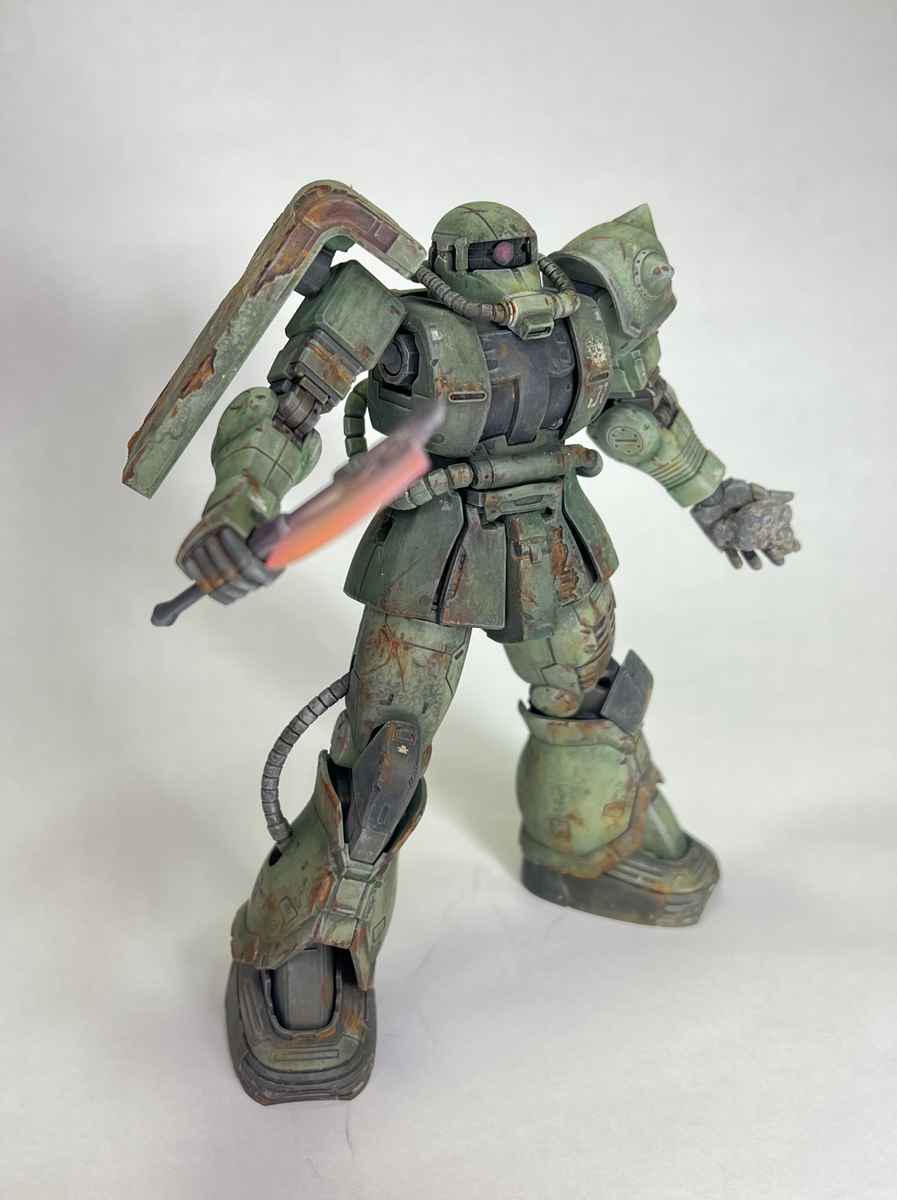 HG 1/144ドアン専用ザク製作完成 Doan's Zaku paint and build