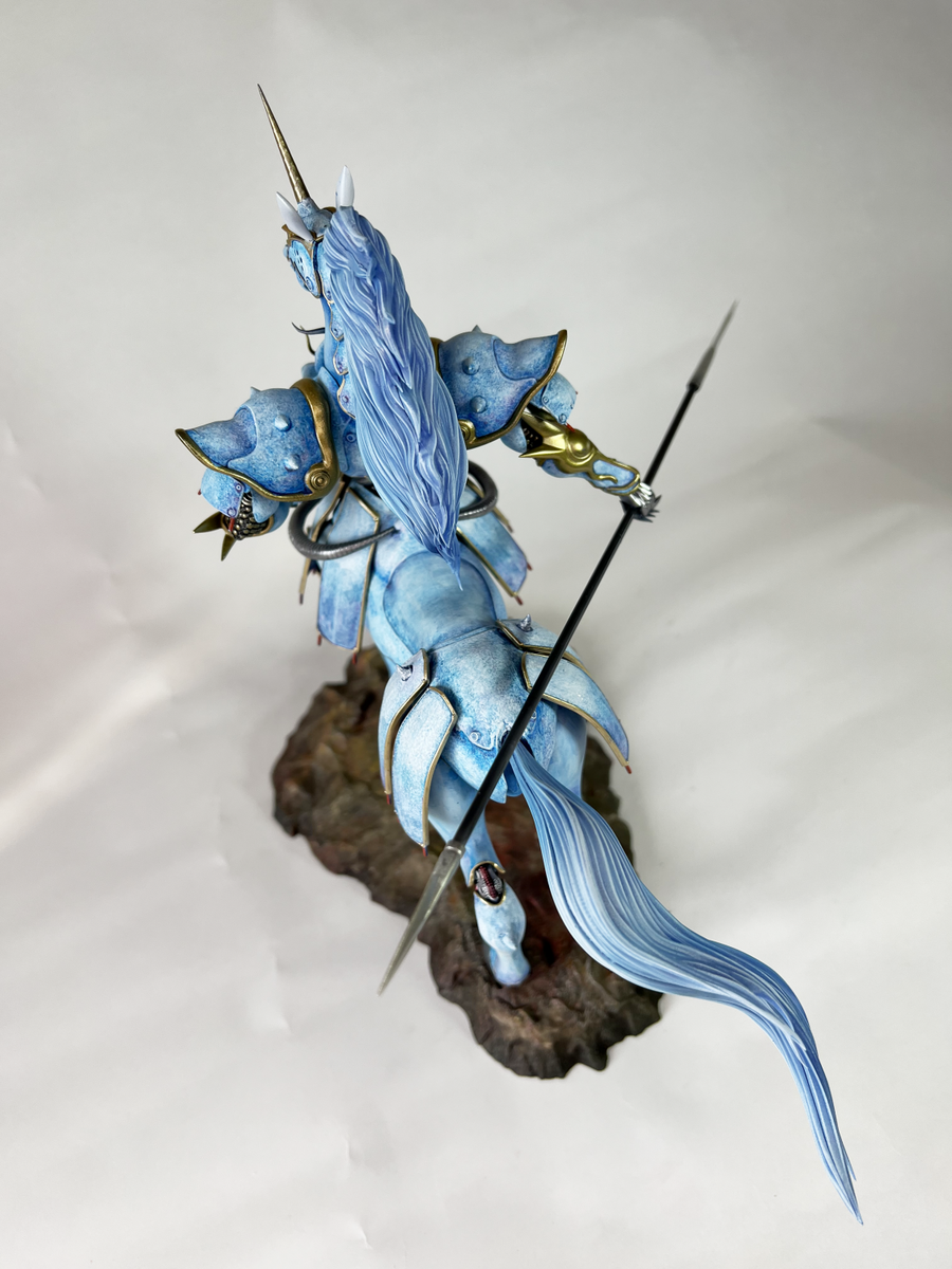 海洋堂 スレイプニール製作完成 Artpla Sleipnir peint and build