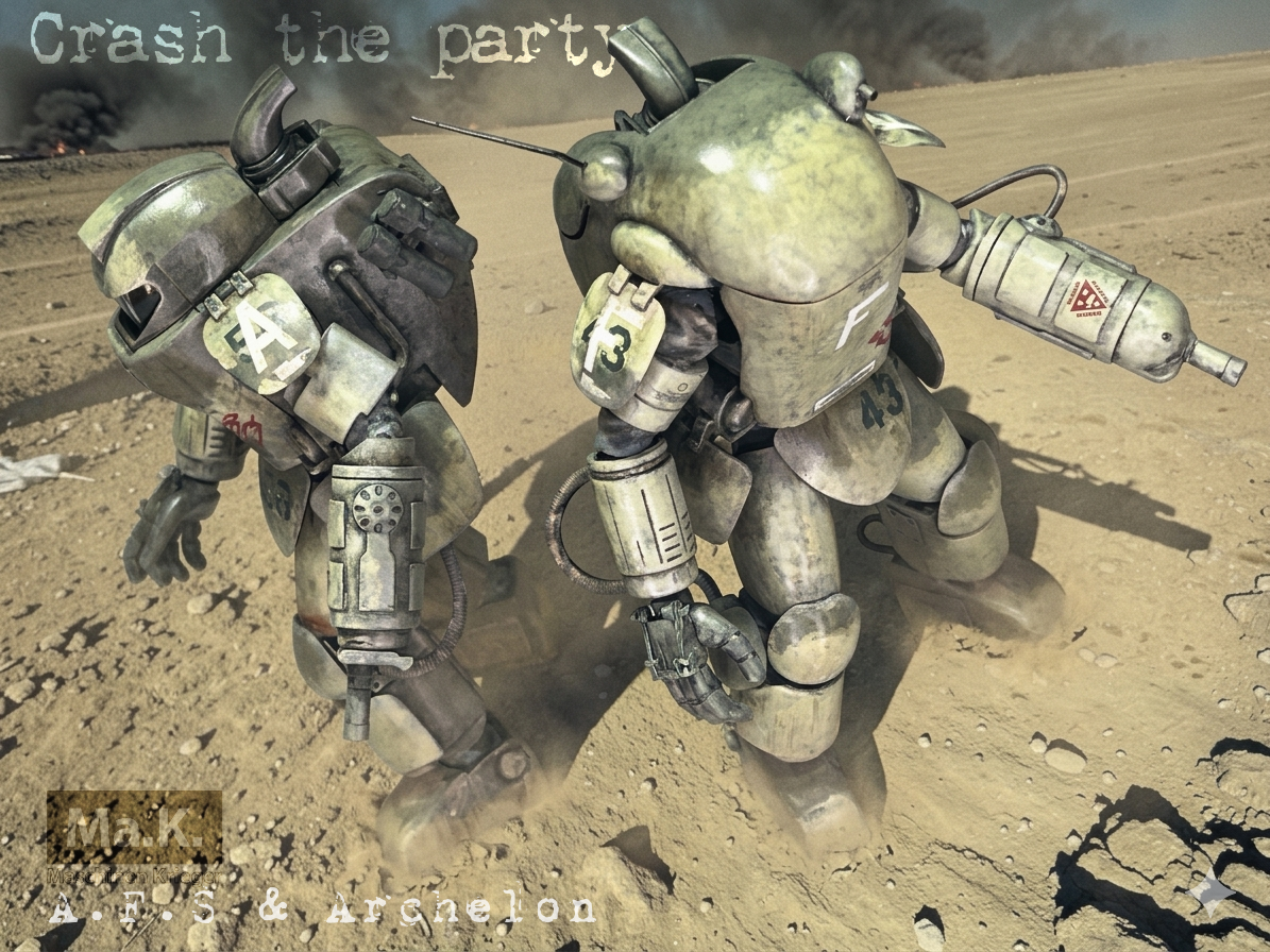 WAVE A.F.S&アーケロン製作完成 A.F.S & Archelon paint and build