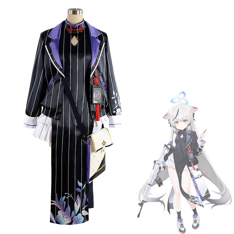 にじさんじヤン・ナリ コスプレ衣装（黒）フルーセットオーダーメイド