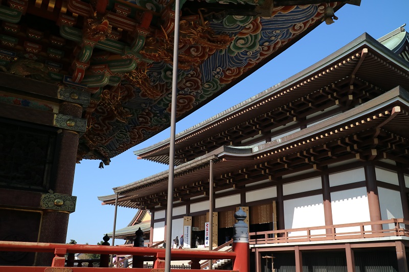 三重塔から見える大本堂