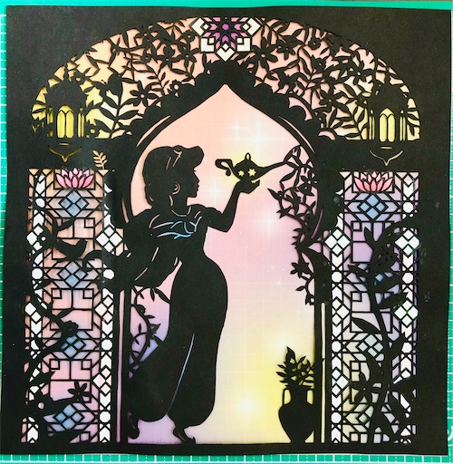 ディズニープリンセス切り絵キットが素敵 初心者も綺麗に作れた 敏感さんの口コミブログ