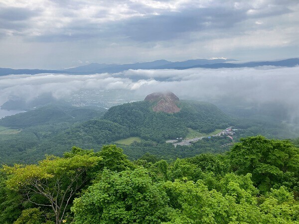山頂駅から見る昭和新山