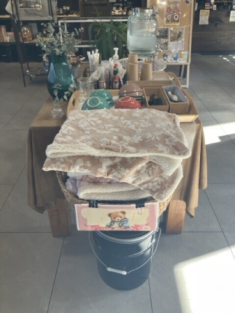axis cafe　お水はセルフで