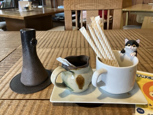 卓上のスティックシュガー