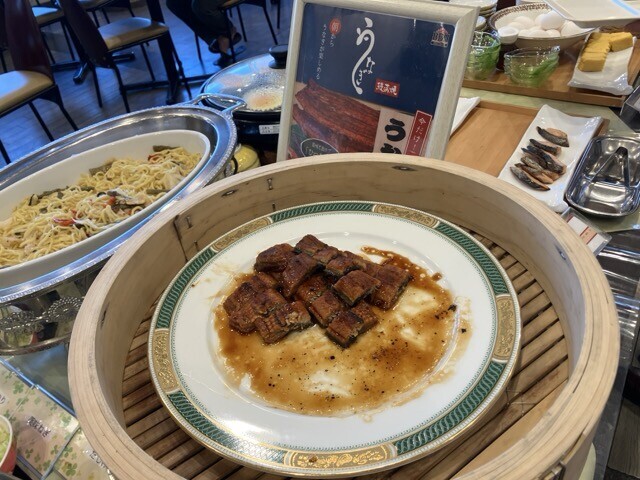 パールピアス（オースタット国際ホテル 多治見）朝食に鰻