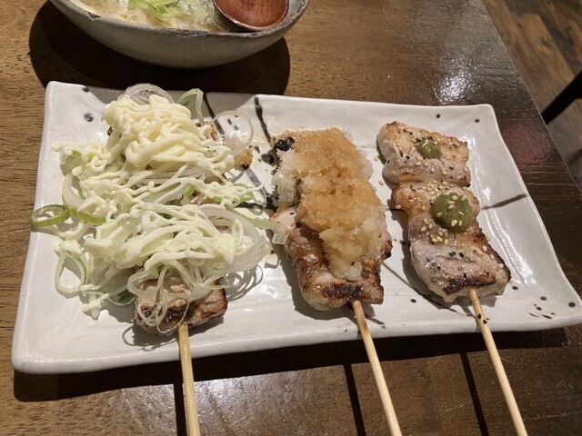 焼きとん 大黒 大須観音店　豚バラ三種盛