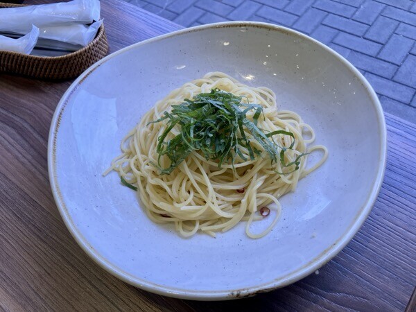 SALVATORE CUOMO Cafe mozoワンダーシティ　大葉のペペロンチーノ