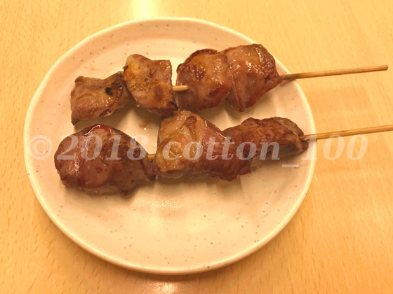 西口やきとんのタンとハツ