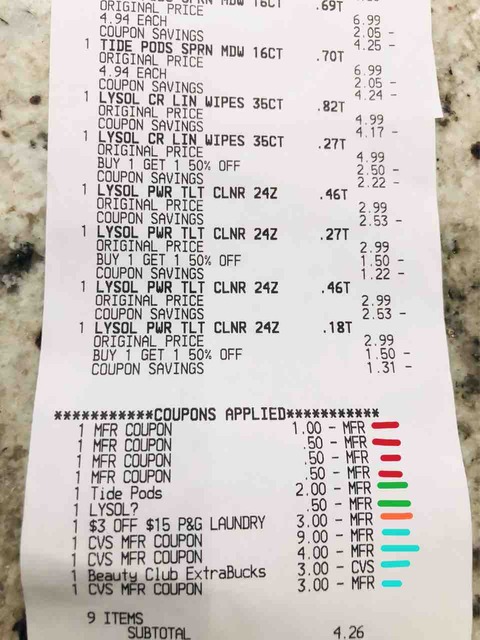 CVS : 今週の買い物（9/12-9/18) - 節約生活 in USA