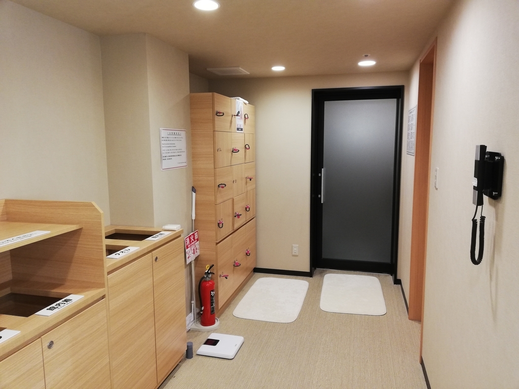 Y's CABIN大阪難波の脱衣室