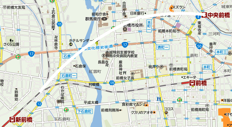 群馬の上毛線を地下鉄で新前橋まで延伸しよう 前橋 高崎都市圏 Creativeabilityのブログ