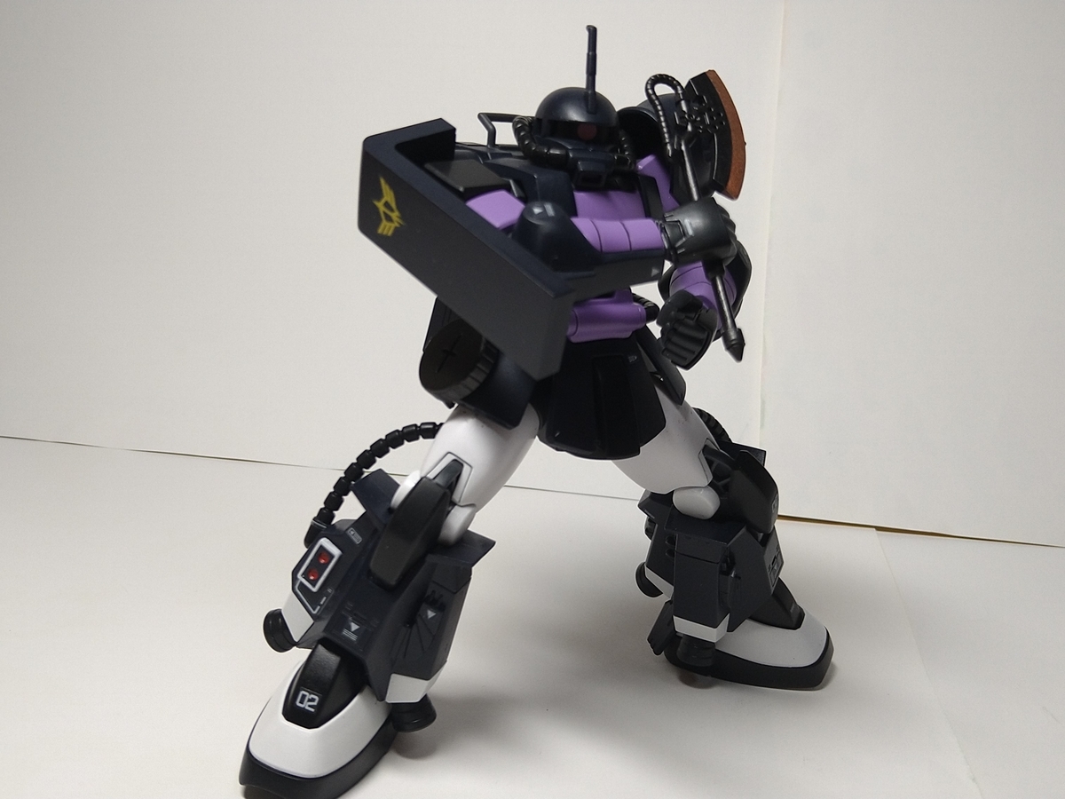 HGUC 1/144 黒い三連星ザク 筆塗り全塗装＆今回得たノウハウ - 淡墨