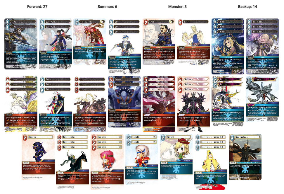 FFTCG】MASTERSさいたまレポート【火氷】 - T-LINK FFTCG