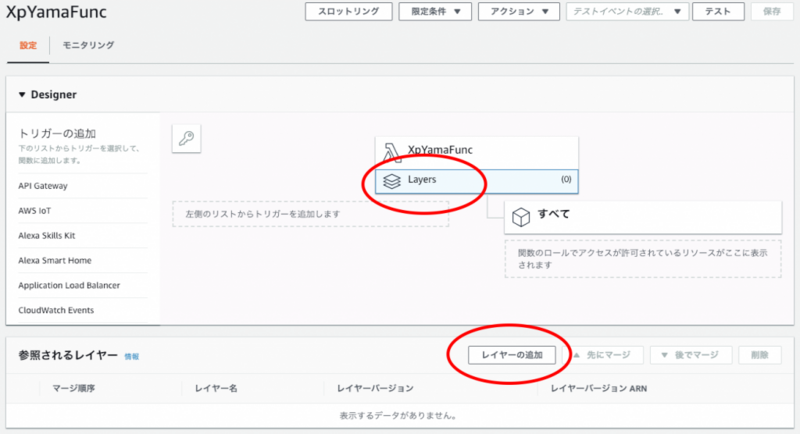レイヤーの追加