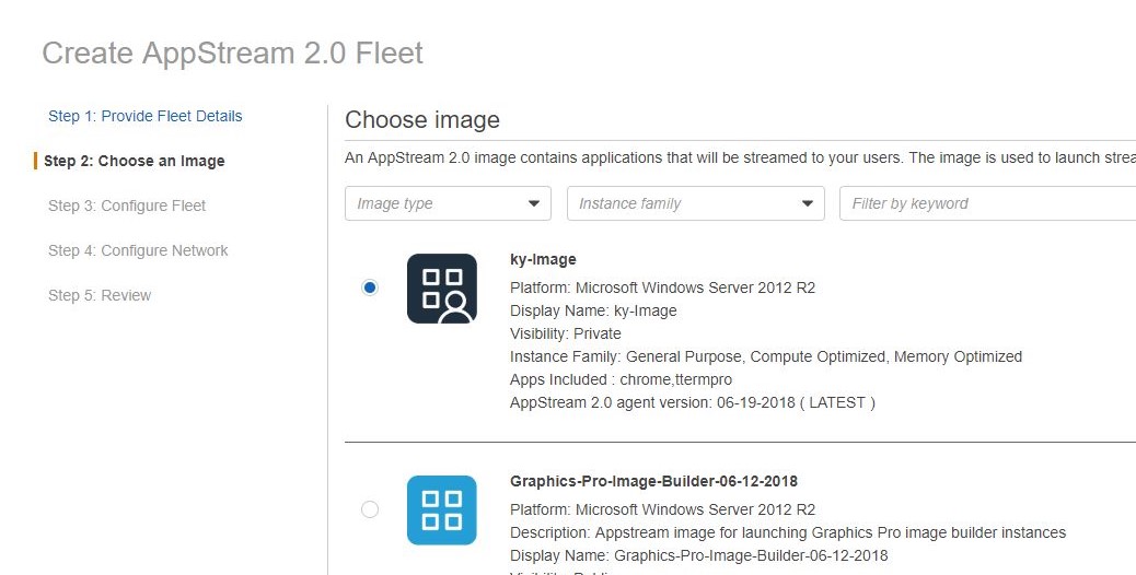 Amazon AppStream 2.0 オリジナルイメージ