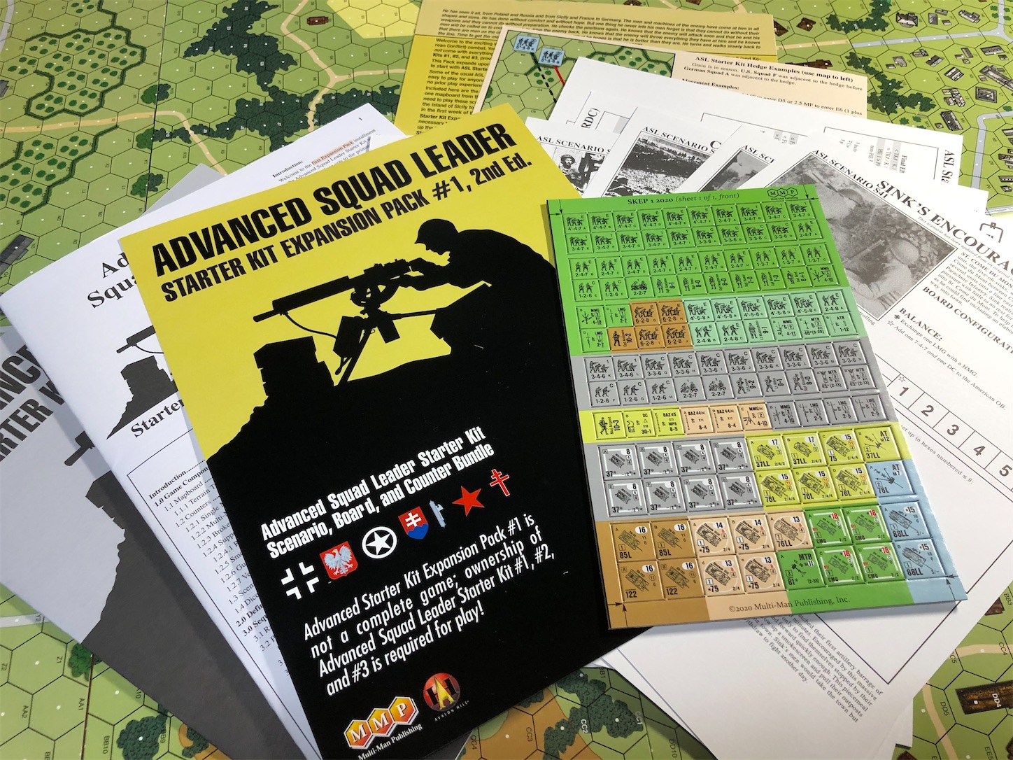 Paratrooper ASL Module 2 Vtg WWII Avalon Hill 1986 Incomplete 中古