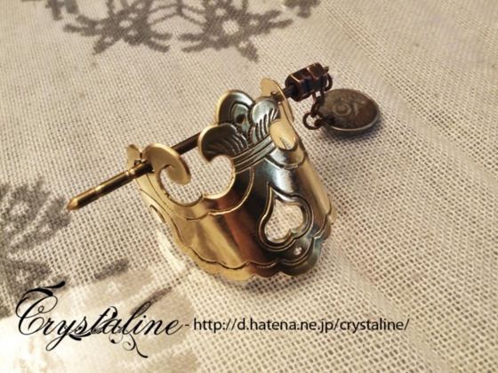 仏具用の真鍮板でヘアカフを作りました Crystaline クリスタライン