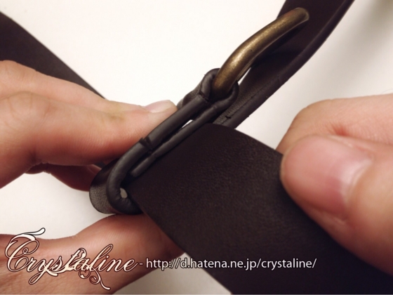 スチームパンクハーネスの作り方 ベルトループを作る