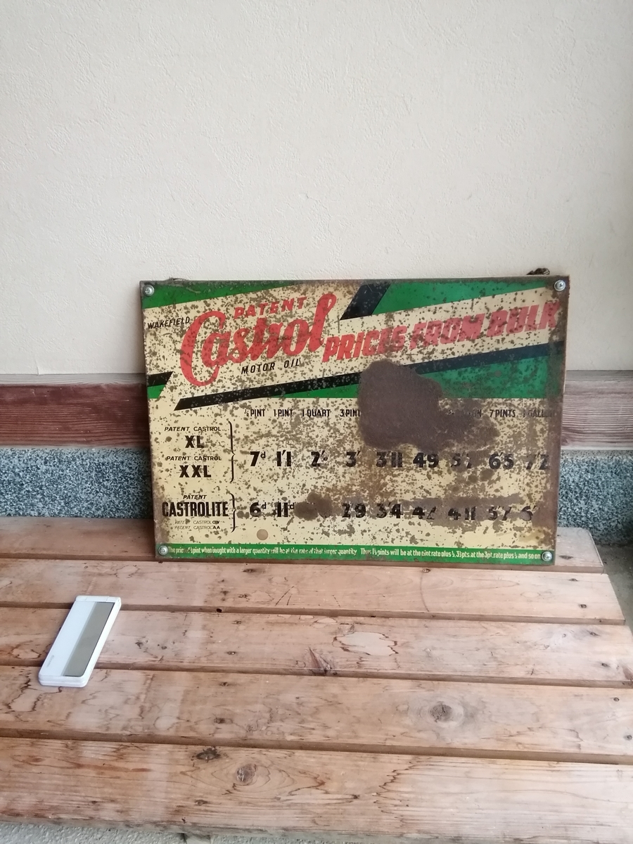 Castrol signboard - オープンロード