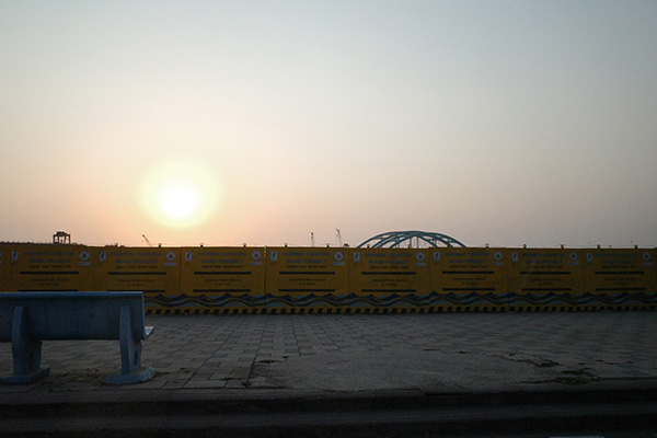 アラビア海に沈む夕日