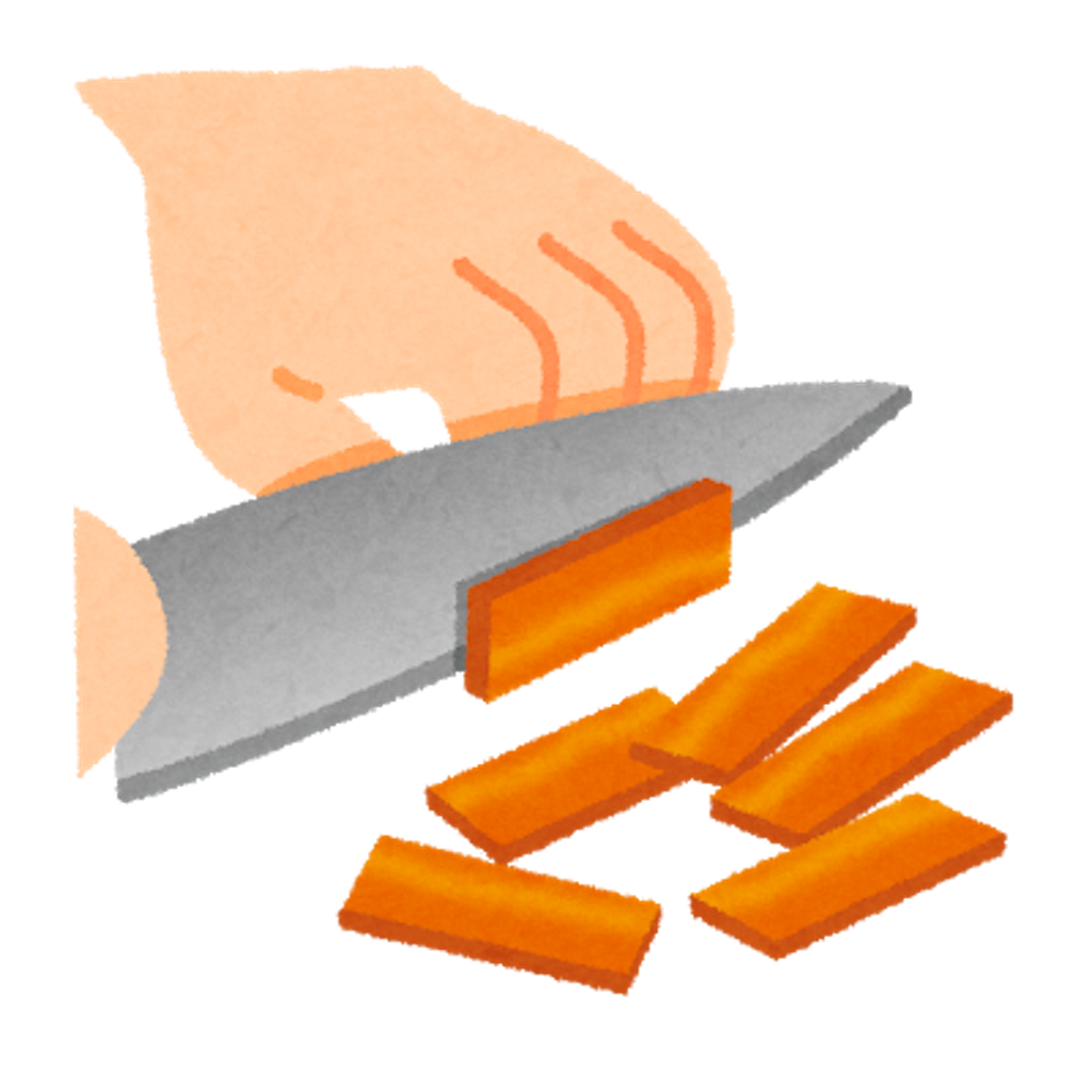 １７ 中級 切り方って種類豊富 新婚さんの 料理嫌い を克服 結婚をを機に始める料理講座