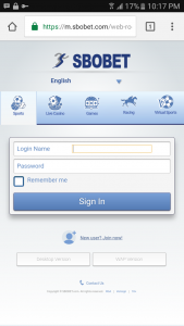 cara deposit sbobet mobile