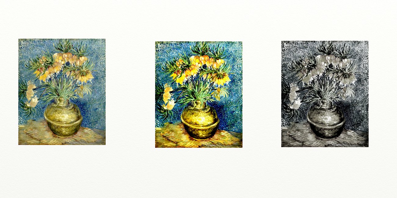 ゴッホ【銅の花瓶のアミガサユリ】 フランス ドラジェル社 模写