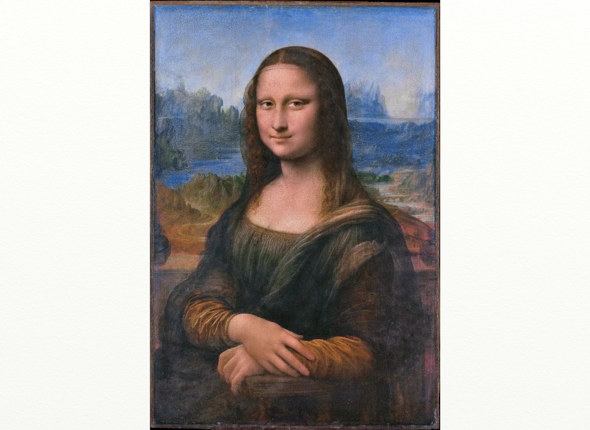 ダヴィンチ 「モナリザ」 さらに詳しく 小さな人間を喰う巨人族 - 名画
