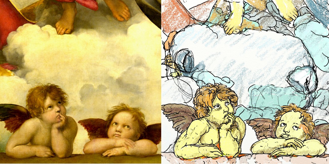 ラファエロ 「システィーナの聖母」 絵画の裏に隠された異世界の陰謀と人間の運命 - 名画の隠し絵