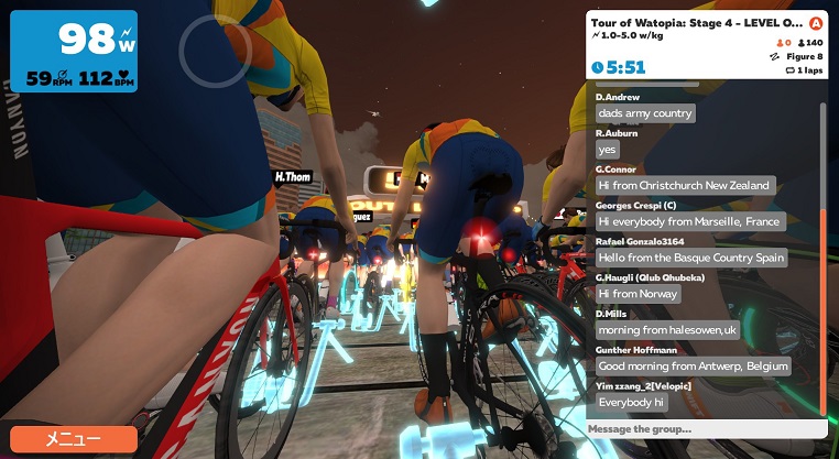 つうふうzwift Currysenpaisukisuki S Diary