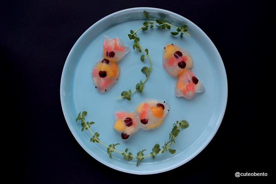 金魚ゼリー　cuteobento Maki ogawa