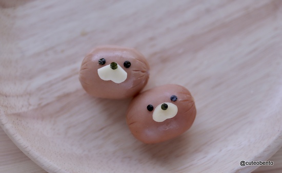 弁当エキスポ　小川真樹　ソーセージのキャラ弁