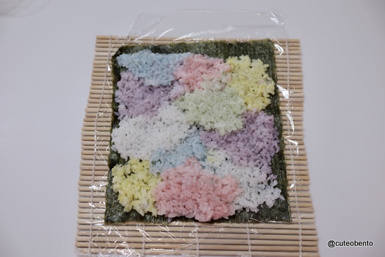 カラフル海苔巻き　デコふり活用