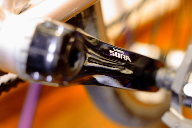 スーパーコンパクト！ SHIMANO SORA 46x34T FC-3550 - 低速サイクリング。