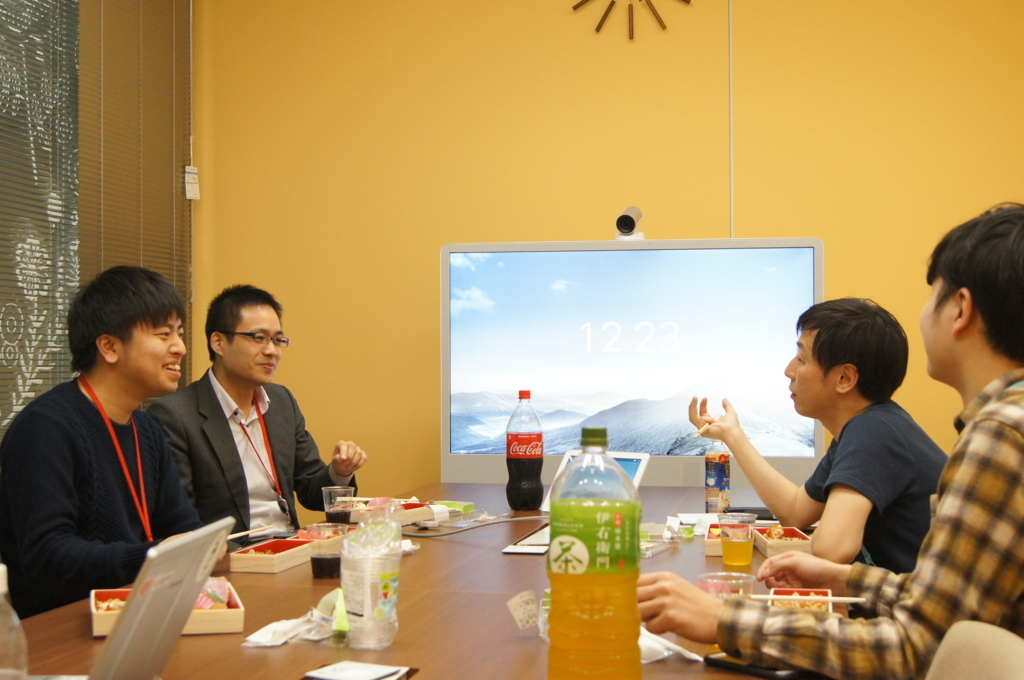 社長とのランチ会の写真