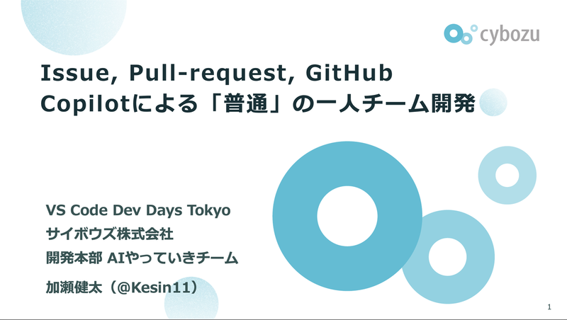 当日のタイトルスライド