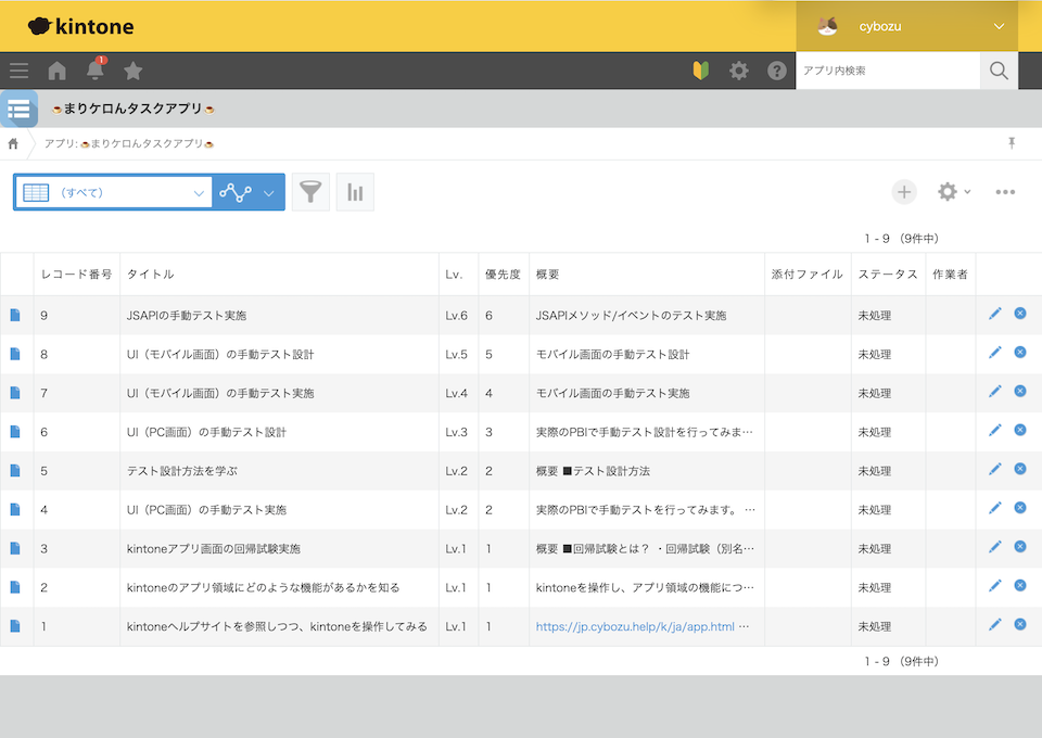 タスク管理アプリ