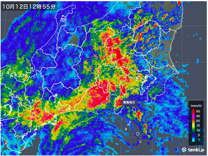 台風の進路予想図