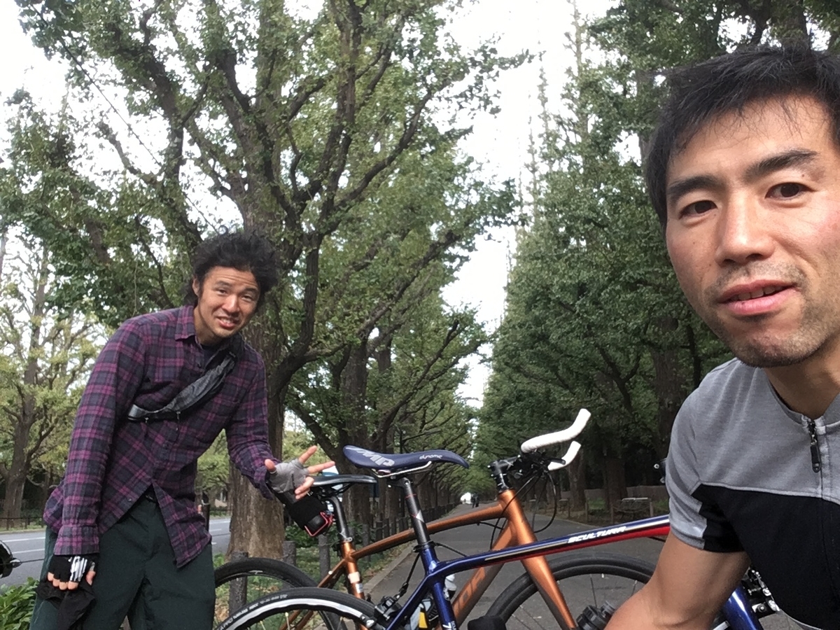 f:id:cycland_nakazawa:20191108173854j:plain アサ活は神宮外苑まで01