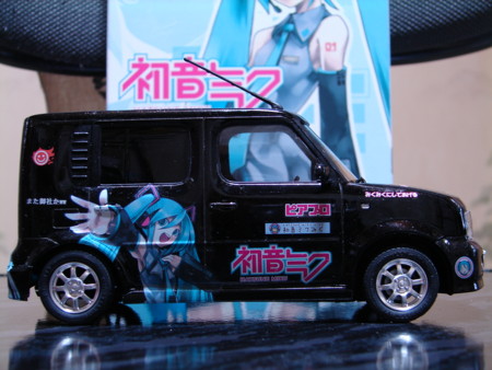 個別 自作初音ミク痛車プラモデル右面圖 の写真 画像 痛車模型 廃人寫眞館