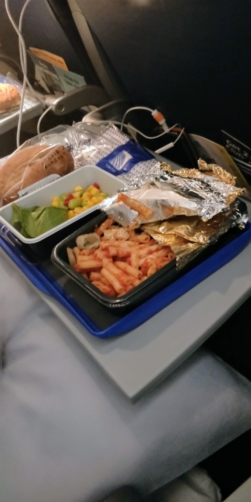 ユナイテッド航空 機内食