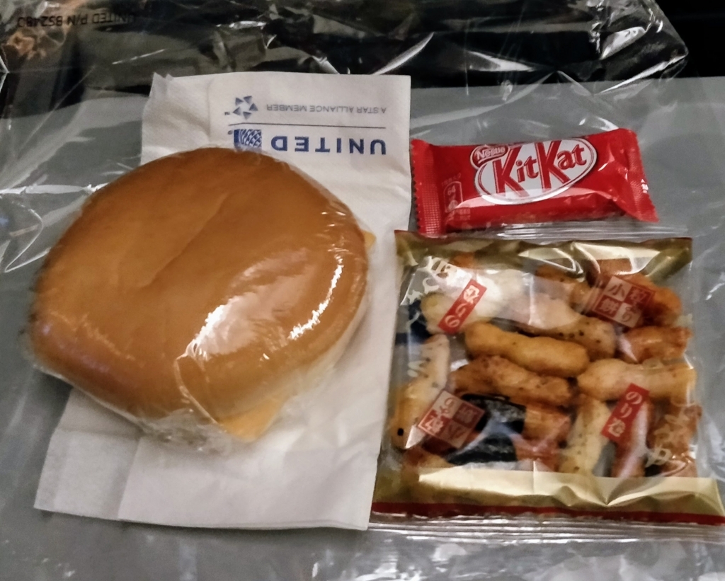 ユナイテッド航空 機内食